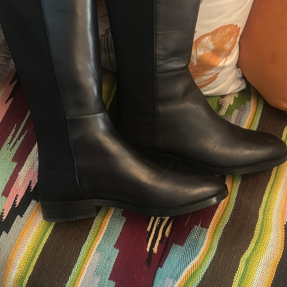 Stuart Weissman  beautiful Blk leatherTall  Boots Size 10  BRAND NEW $750 New 🌸 - Picture 8 of 12